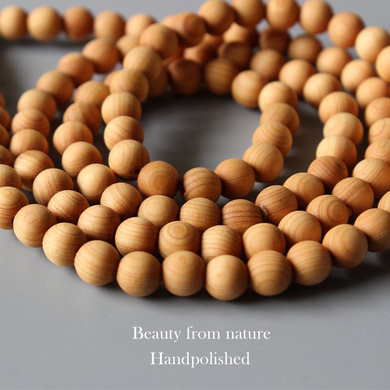 Buddhist Handcrafted Nature Sandalwood Necklace for "Meditation" - Own Becoming