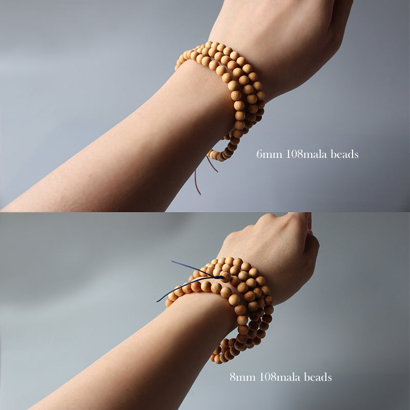 Buddhist Handcrafted Nature Sandalwood Necklace for "Meditation" - Own Becoming