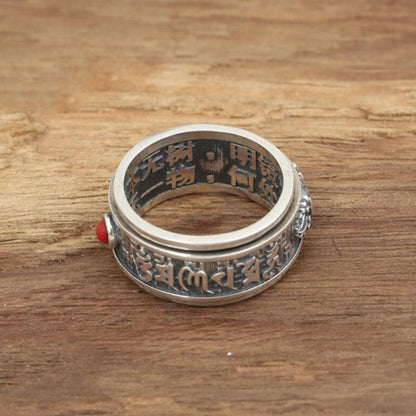 Crimson Gem Ring of Strength & Wisdom