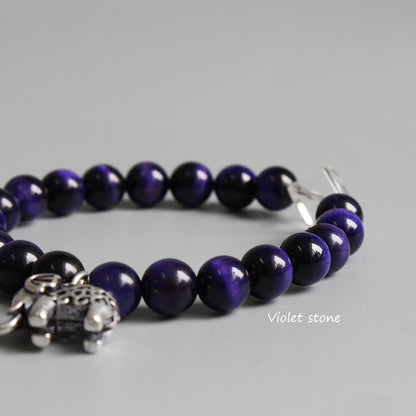 Health Charm (Violet Gemstone and Pure Quartz)