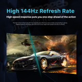 Surface Curved Gaming Monitor 32 Inch 144Hz by SanvWorld (with 1ms, 2k WQHD, Big Fish Screen, HDR, Free Sync, FPS/RTS dual mode, Gameplus Aim Point)