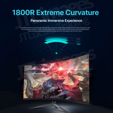 Surface Curved Gaming Monitor 32 Inch 144Hz by SanvWorld (with 1ms, 2k WQHD, Big Fish Screen, HDR, Free Sync, FPS/RTS dual mode, Gameplus Aim Point)