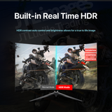 Surface Curved Gaming Monitor 32 Inch 144Hz by SanvWorld (with 1ms, 2k WQHD, Big Fish Screen, HDR, Free Sync, FPS/RTS dual mode, Gameplus Aim Point)
